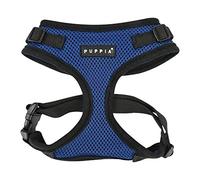 Puppia Ritefit Dog Harness small dog and medium dog harness - Adjustable and Super soft in many colours - Also usable as Puppy Harness - Anti Pull Dog Lead, Royal Blue, L