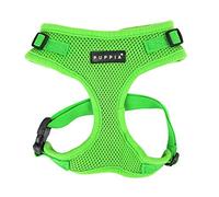 Puppia Ritefit Dog Harness small dog and medium dog harness - Adjustable and Super soft in many colours - Also usable as Puppy Harness - Anti Pull Dog Lead, Green, L
