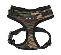Puppia Ritefit Dog Harness small dog and medium dog harness - Adjustable and Super soft in many colours - Also usable as Puppy Harness - Anti Pull Dog Lead, Camouflage, S