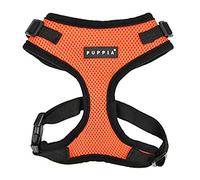 Puppia Ritefit Dog Harness small dog and medium dog harness - Adjustable and Super soft in many colours - Also usable as Puppy Harness - Anti Pull Dog Lead, Orange, L
