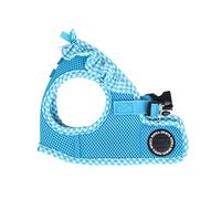 Puppia Sky Blue XS Dog Harness - Soft Vest for Special Occasions, Also Suitable for Puppies - Anti Pull, No Head or Neck Pressure, Step-In Design with Velcro Closure