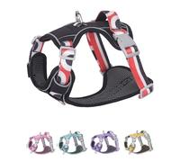 Puppia Small Dog Harness with Handle - No Pull Dog Vest, Black (XXS)