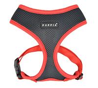 Puppia Soft Dog Harness II and adjustable harness for small or medium dogs, Grey