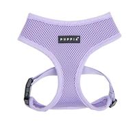 Puppia Soft Dog Harness No Choke Over-The-Head Triple Layered Breathable Mesh Adjustable Chest Belt and Quick-Release Buckle, Violet, Large