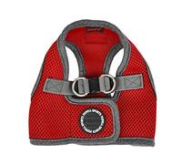 Puppia Soft Vest Dog Harness II and adjustable harness for small or medium dogs,Wine Red