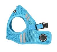 Puppia Soft Vest Dog Harness No Choke Step-in Reflective Triple Layered Breathable Mesh for Small and Medium Dog, Sky Blue, Medium