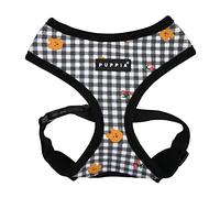 Puppia Spring and Summer Fashion Over-The-Head Dog Harness, Black_Baba, Medium