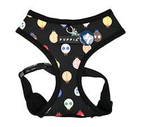 Puppia Spring and Summer Fashion Over-The-Head Dog Harness, Black_Ladybeetle, Medium