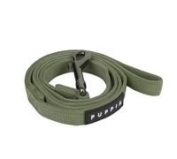 Puppia Two Tone Dog Lead Strong Durable Comfortable Grip Walking Training Leash for Small & Medium Dog, Khaki, Small