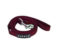 Puppia Two Tone Dog Lead Strong Durable Comfortable Grip Walking Training Leash for Small & Medium Dog, Wine, Large