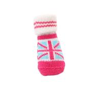 Puppia Union Jack Socks For Dogs, Small, Pink