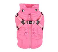 Puppia Wilkes Winter Fleece Vest - Pink - L