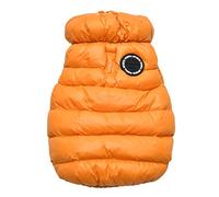 Puppia Winter Ultralight Dog Coat A Waterproof Warmth for Cold Weather Zipper Closure for Small and Medium Dogs, Mustard, Large