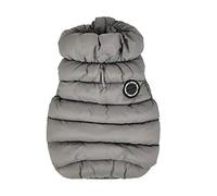 Puppia Winter Ultralight Dog Coat A Waterproof Warmth for Cold Weather Zipper Closure for Small and Medium Dogs, Grey, Medium