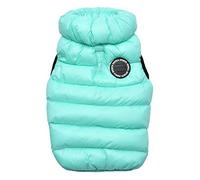 Puppia Winter Ultralight Dog Coat B Waterproof Warmth for Cold Weather Zipper Closure for Small and Medium Dogs, Sky Blue, Medium