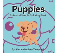 Puppies: Cute and Simple Coloring Book