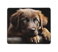 Puppies Dog Mouse Pad with Stitched Edge, Comfortable Mouse Pads with Non-Slip Rubber Base Gaming Mouse Mat Washable Mousepads Computers Laptop Desk Accessories for Office 10 x 12 inch