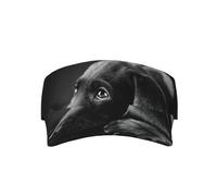Puppies Dog Sunscreen Visor Cap Empty Top Outdoor Hat One Size Wide Brim Adjustable Baseball Golf Fishing