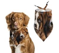 Puppies Dogs Pets Animals Dog Bandana, Soft Breathable Pet Scarf, Personalized Dog Bib Kerchief for Small Medium Large Dogs Cats, Exquisite Pet Neckerchief for Daily Wear, Travel, Party