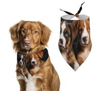 Puppies Dogs Pets Animals Dog Bandana Triangle Dog Scarf Washable Polyester Dog Bibs Cute Pet Bandana for Medium Large Dogs Puppy and Cats