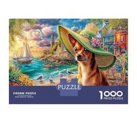 Puppies in Cozy Scene Jigsaw Puzzles Puzzle for Adults Kids. 1000 Pieces Animal Great Gifts Challenge Toy Educational Games Home Decoration for Adults& Kids Age 14 Years Up 70x50cm/1000pcs