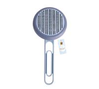 Puppies Self Cleaning Slicker Brush for Dogs and Cats - (Round Head Slicker) Easy to Remove Loose Undercoat, Pet Grooming Massaging Tool Suitable Long or Short Hair (Color May Vary)