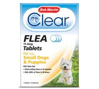 Bob Martin Clear Flea Tablets - Small Dogs, Puppies and Cats - 3 Tablets
