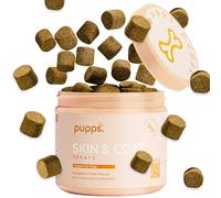 Pupps Dogs Skin and Coat Supplement - 120 Chews - Natural Dog Skin Treatment for Healthy Skin, Shiny Coat & Strong Nails - Vet-Approved Formula for Enhanced Fur Shine