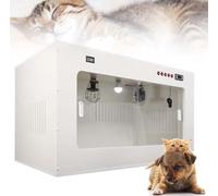 Puppy and Kitten Incubator, Pet Incubator with Heating and Fan, Multifunctional LED Panel, Temperature and Humidity Monitoring, Incubator for Newborn Puppies & Kittens