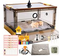 Incubator for Puppies, Kitten Incubator, Puppy Incubator with Pad, Whelping Collars, Puppy Feeding Tube, 6 Charts for Pet's Information Recording