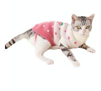 Puppy and Kitten Jumper, Knitted Sweater for Small Breed Tailored for Tiny Toy Poodle Teacup Breeds like Chihuahuas, Russian Toy Terriers, Yorkies, XS