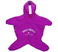 Puppy Angel Multi Protect Bodysuits Raincoat, 4X-Large, Purple