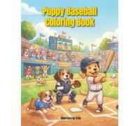Puppy Baseball Coloring Book