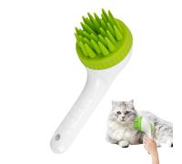 Puppy Bath Brush, Long Handle Hair Change Scrubber, Hair Removal Brush for Dogs, Cats, Rabbits, Kittens, Relaxation Bath Care Brush for Pets, Indoor