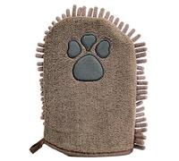 Puppy Bath Towel - 9 Inch Microfiber Pet Grooming Cleaning Cloth | Microfiber Soft Absorbent Mitt - Gentle Drying Travel Beach Park Grooming Accessory for Dogs