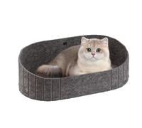 Puppy Bed,Felt Cat Bed | Comfortable Scratch Resistant Mat Pad Chew-Proof Nest for Travel Sofa Indoor Car Outdoor Chair Window Couch