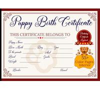 Puppy Birth Certificate Logbook: A Perfect Keepsake for Your Newborn Puppies