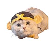 Puppy Birthday Hat Unique Crocheted Hat Elegant Party Knitted for Small to Large Dog Pet Photo Props Cute Cats Accessories