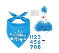 Puppy Birthday Party Decorations - high-performance stylish, Hat Numbers Adjustable, Dog Bandana Reusable Small, Medium Large Pet Number Photo | Indoor Party Celebration Event Supplies Decor