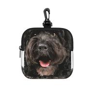 Puppy Black Cockapoo, Square Zipper Storage Bag, Neoprene Coin Purse, Small Wallets, Change Pouch, Change Purse