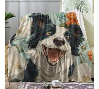 Puppy Blanket Doule Size, Dog Cute Fleece Throw Blanket for Bed Sofa Couch, Soft Cozy Flannel, 150x200 cm, Decor & Gifts (W133)