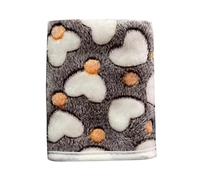 Puppy Blankets Warm Sleep Mat Grey Cute Print Fleece Pet Flannel Throw Dog Blankets For Small Dogs Cats Star&Bone& Small (GY1, One Size)