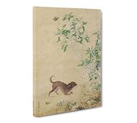 Puppy By Lang Shining Canvas Print | Gallery Wrapped 30mm Frame Wall Art | 24x16 inches | Ready to Hang | Asian Animals Picture | Living Room Bedroom Lounge Office