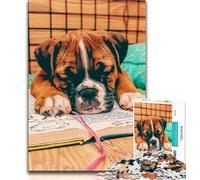 Puppy by The Window 1000 Piece Jigsaw Puzzles for Teenagers Gifts,Help The Brain Exercise Addictive Toys to Cultivate Patience Great Gift (38x26cm)