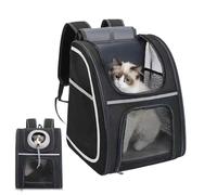 Puppy Carrier, Convenient Dog Travel Pouch and Storage Daypack, Breathable with Reflective Strip, Cat Carrier Backpack for Outdoor Adventures, Puppies, Toys, and Snacks