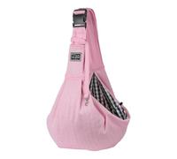 Puppy Carrier - Reversible Hands-free Dog Carry Sling for Small & Medium Dogs & Cats, Soft & Comfortable, Adjustable Dog Carrier Bag Shoulder Tote for Outdoor Walking, Travel & Shopping (Pink)