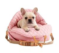 Puppy Carrier Seat - Waterproof Pet Elevator Portable Travel Bed | Washable Nylon Puppy Safety Cot Folding Car Travel Carrier