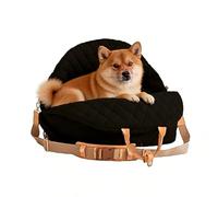 Puppy Carrier Seat - Waterproof Pet Elevator Portable Travel Bed | Washable Nylon Puppy Safety Cot Folding Car Travel Carrier