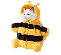 Puppy Carrier Sling, 30 x 28 x 20 cm Bee Shape Plush Kitten Bag, Soft and Comfortable Bee-Inspired Anti Escape, Adjustable Shoulder Strap, Dog Carrier, for Kittens, Puppies, Winter, Travel, Outdoor