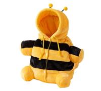 Puppy Carrier Sling, Bee Shape Warm Plush Pet Bag with Adjustable Shoulder Strap, Anti Escape Cat Carrier for Kitten Puppy Winter Travel, Park, Hiking, Outing